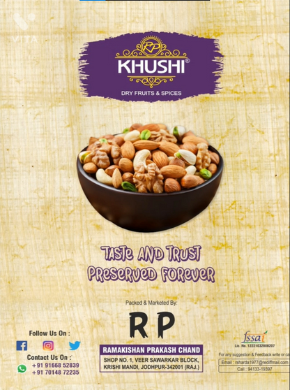 KHUSHI 100% Natural Premium Roasted Mix Dry Fruits | Almond | Cashews | Raisins | Seeds | DriedFruits