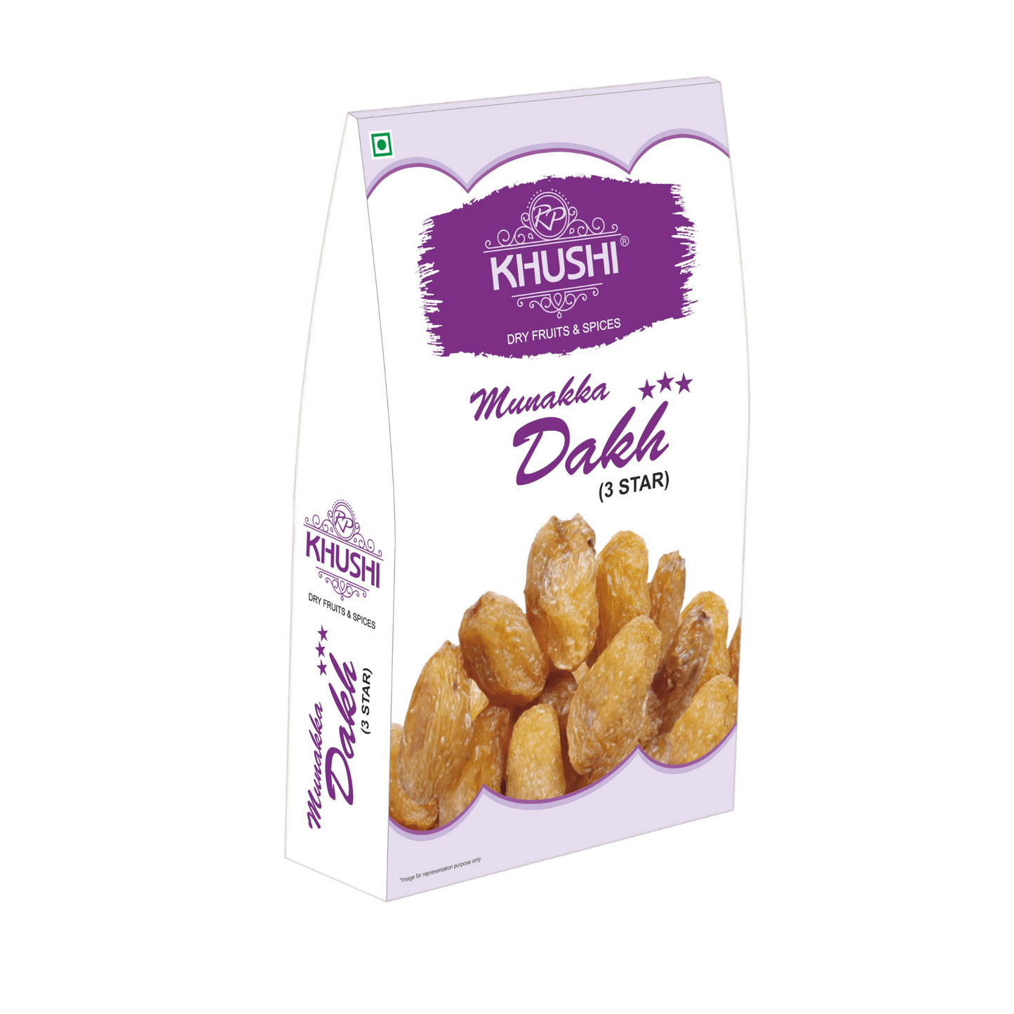 KHUSHI 100% Natural Premium 3 Star Munakka Dakh | Golden Raisin |