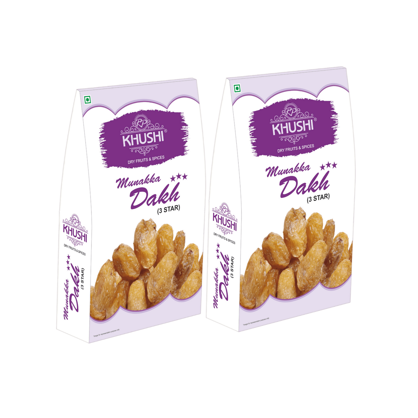 KHUSHI 100% Natural Premium 3 Star Munakka Dakh | Golden Raisin |