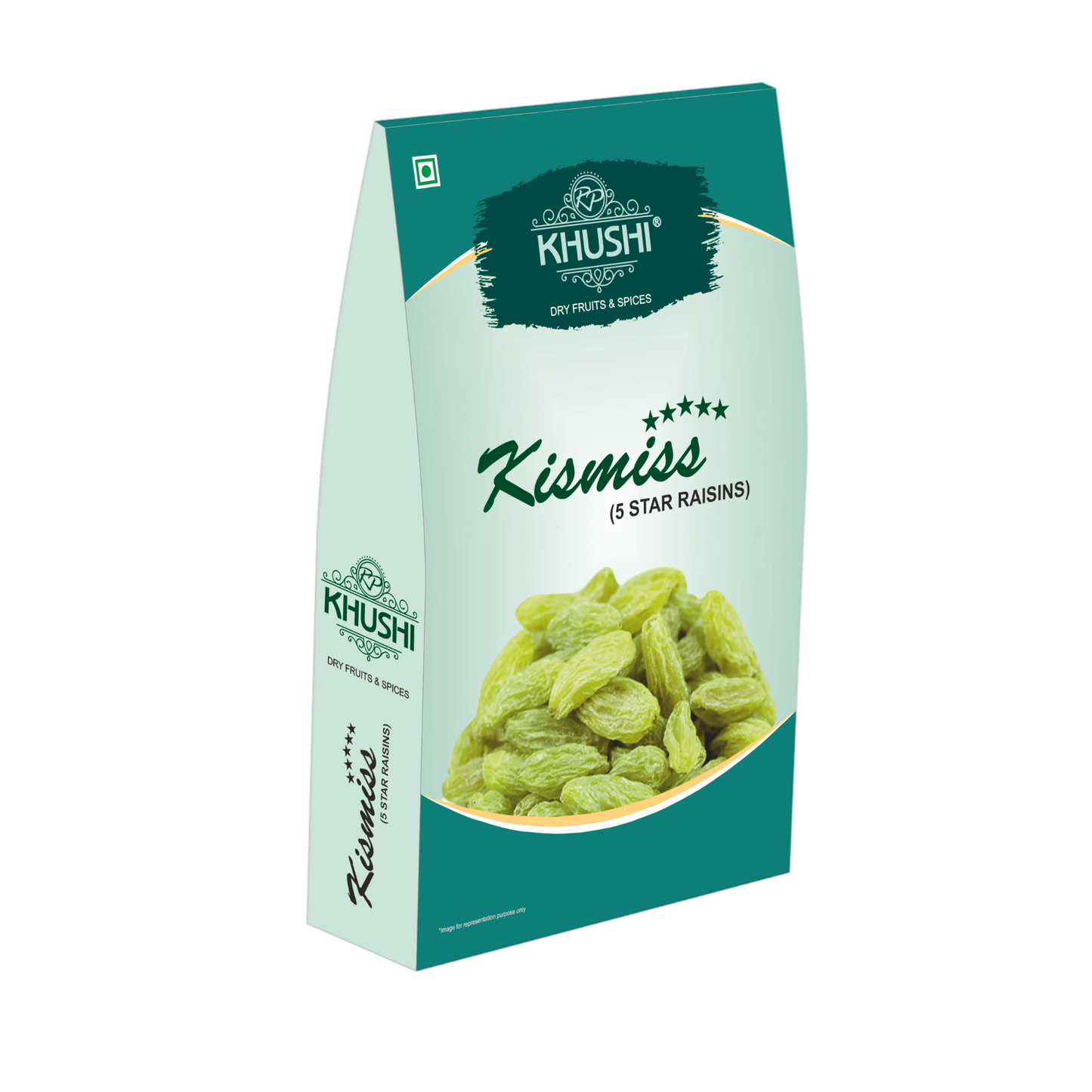 KHUSHI 100% Natural Premium Green Raisins 5 Star | Hari Kismish | Kandhari Dakh | Afagni Dakh | |