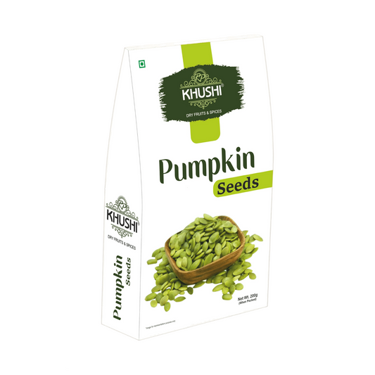 KHUSHI Pumpkin Seeds - Premium Raw Unroasted Pumpkin Seeds