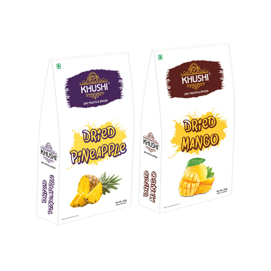 KHUSHI Dried Fruits Combo 200g*2 ( Mango, Pineapple)